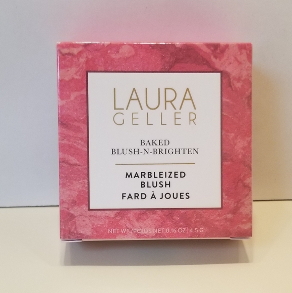 🦋 Laura Geller Baked Blush-N-Brighten Marbleized Blush (In Raspberry) - Picture 4 of 12